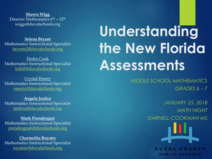 understanding the new florida assessments
