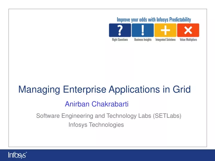 managing enterprise applications in grid