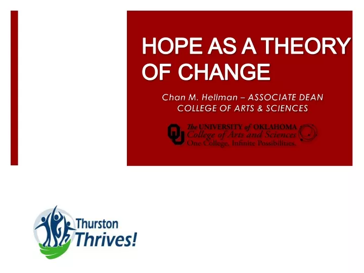 hope as a theory of change