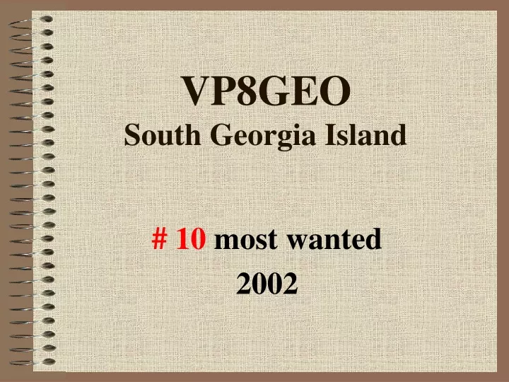 vp8geo south georgia island