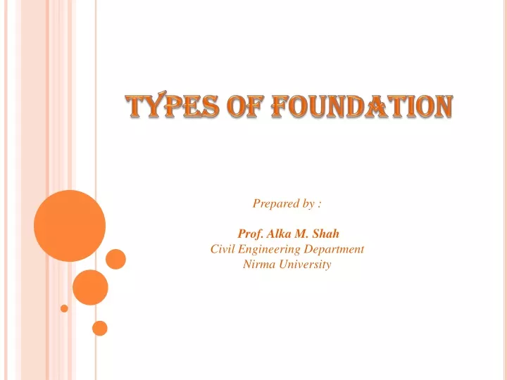 types of foundation