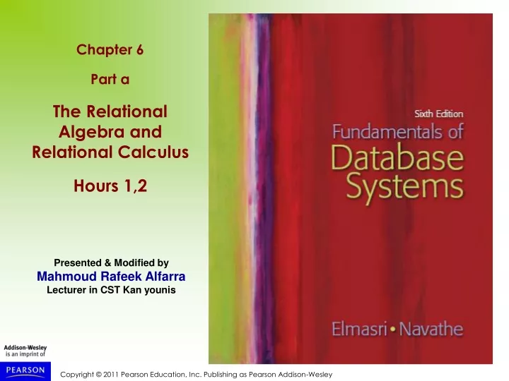 chapter 6 part a the relational algebra