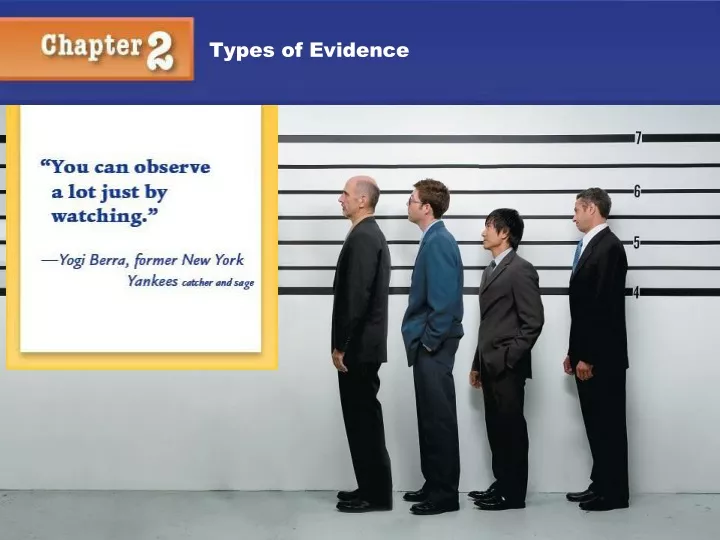 types of evidence
