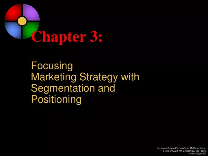 chapter 3 focusing marketing strategy with