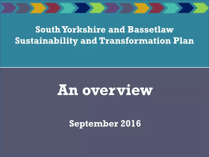 south yorkshire and bassetlaw sustainability