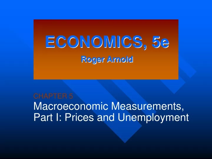 economics 5e roger arnold