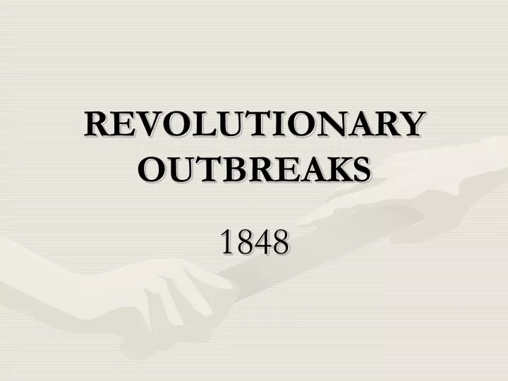 revolutionary outbreaks