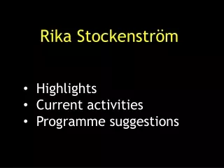Rika Stockenström