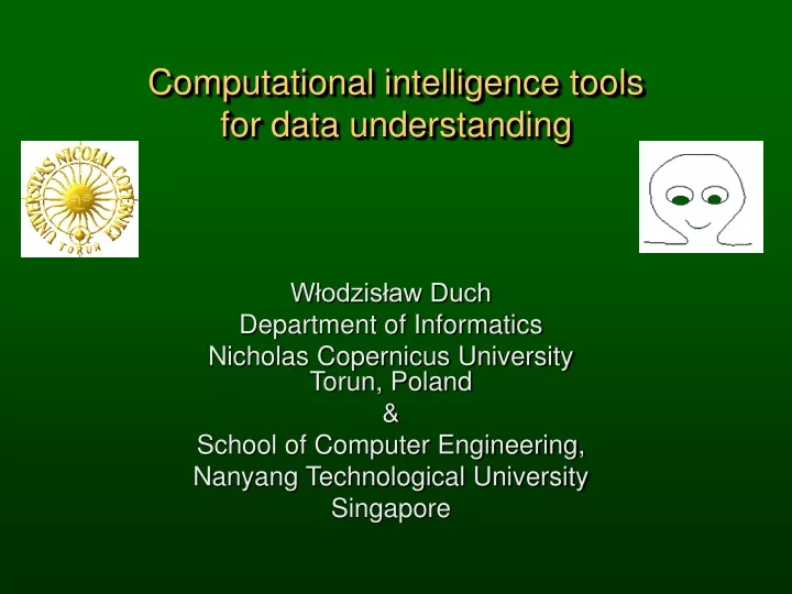computational intelligence tools for data understanding
