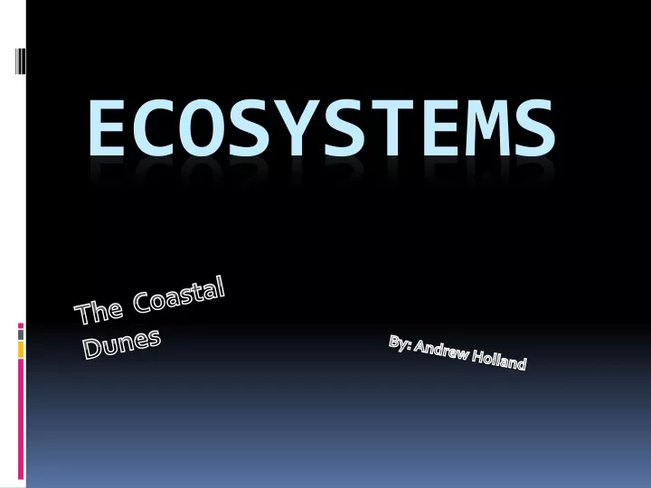 ecosystems