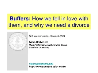 Buffers:  How we fell in love with them, and why we need a divorce