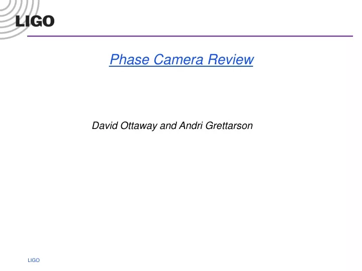 phase camera review
