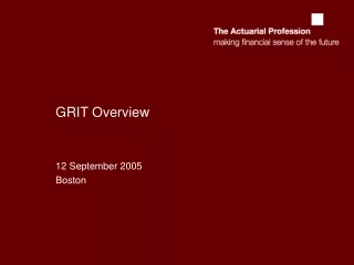 GRIT Overview