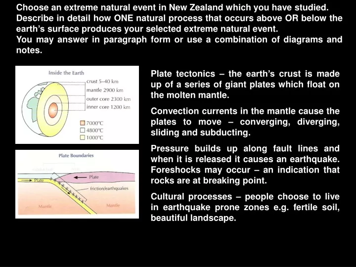 choose an extreme natural event in new zealand