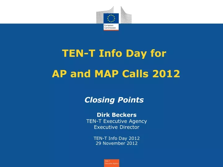 ten t info day for ap and map calls 2012