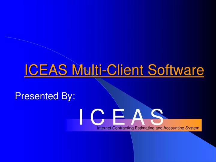 iceas multi client software