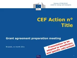CEF Action n° Title