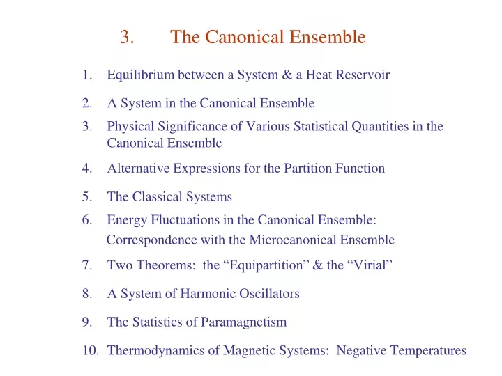 3 the canonical ensemble