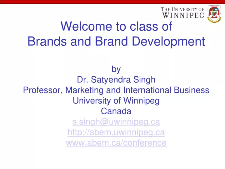 welcome to class of brands and brand development