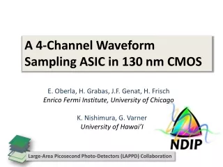 A 4-Channel Waveform Sampling ASIC in 130 nm CMOS