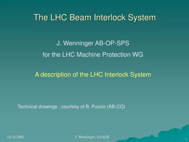 the lhc beam interlock system