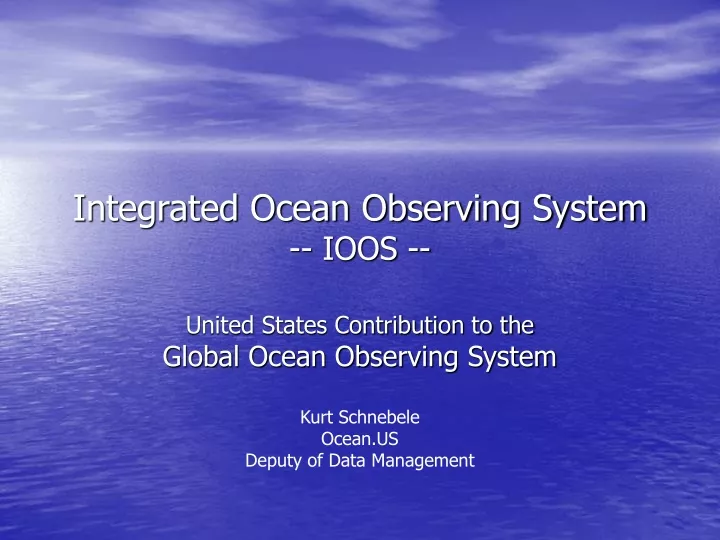 integrated ocean observing system ioos