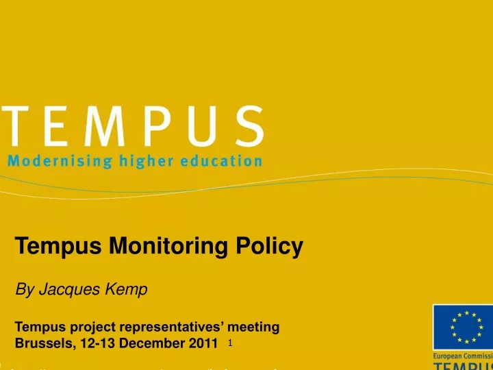tempus monitoring policy by jacques kemp tempus