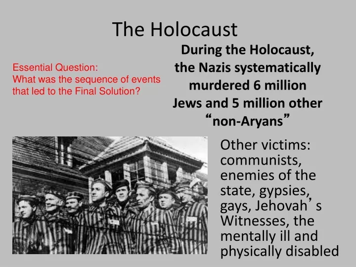 the holocaust