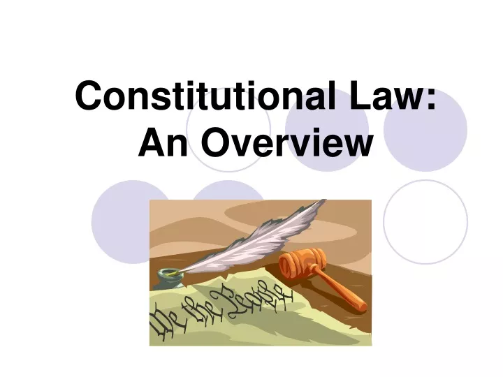 constitutional law an overview