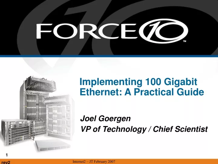 implementing 100 gigabit ethernet a practical guide