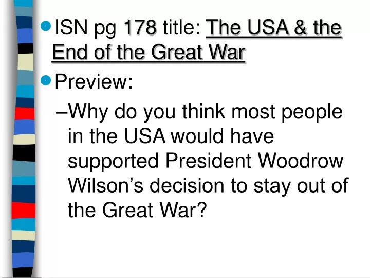 isn pg 178 title the usa the end of the great