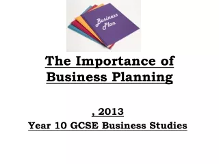 The Importance of Business Planning