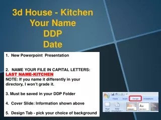 3d House - Kitchen Your Name DDP Date