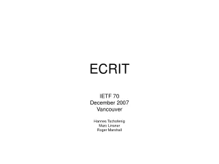 ECRIT