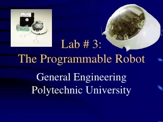 Lab # 3: The Programmable Robot