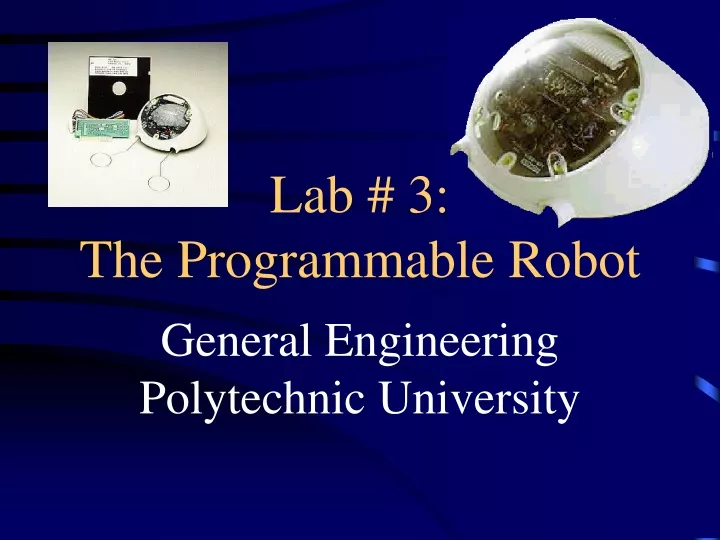 lab 3 the programmable robot