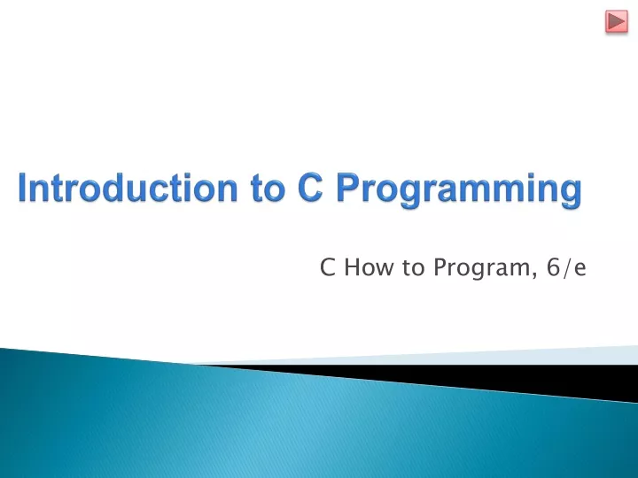 introduction to c programming