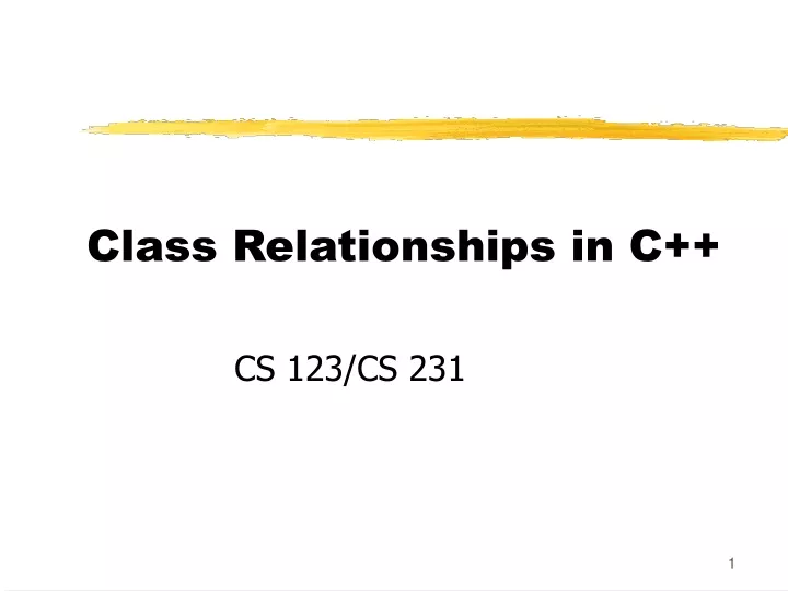 class relationships in c