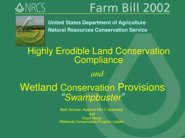 highly erodible land conservation compliance