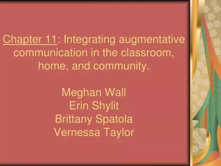 chapter 11 integrating augmentative communication