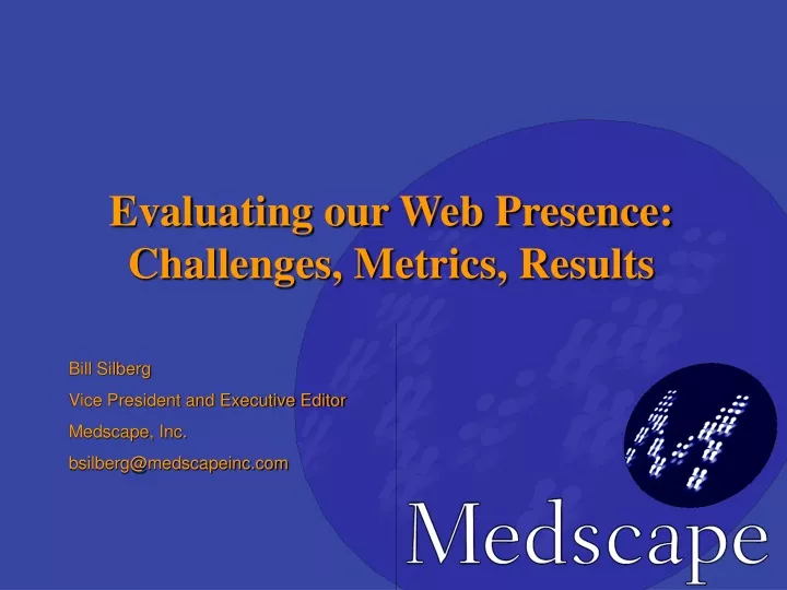 evaluating our web presence challenges metrics