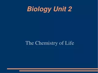 Biology Unit 2