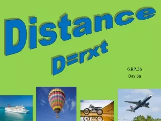 Distance D= rxt