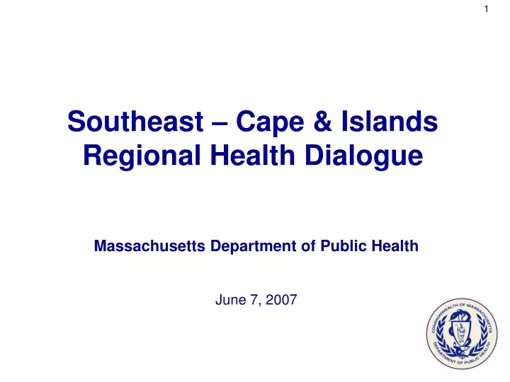massachusetts department of public health june 7 2007