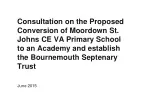 Empowering Education: Moordown St. John's CE VA Primary School Academy Proposal - slide 1