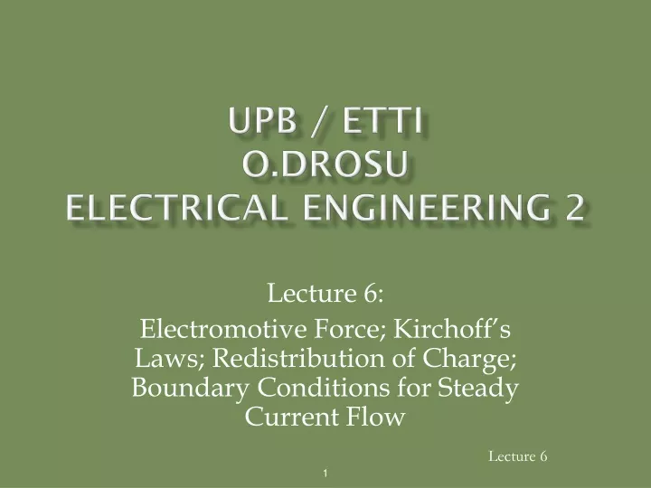 upb etti o drosu electrical engineering 2