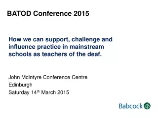 BATOD Conference 2015