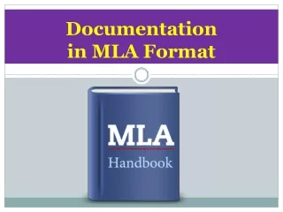 Documentation in MLA Format