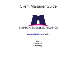 Client Manager Guide
