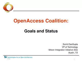 OpenAccess Coalition: Goals and Status